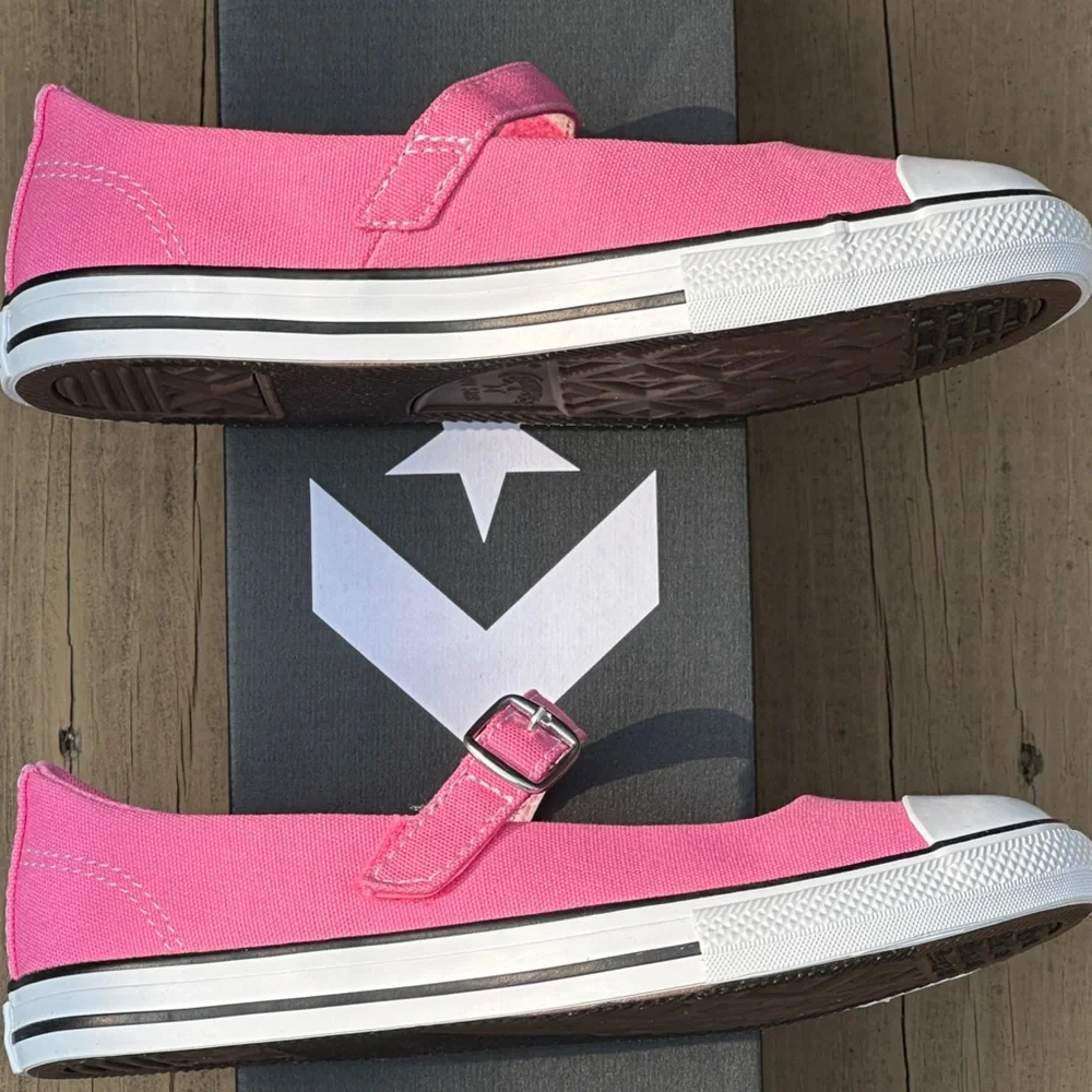 Converse Youth CTAS Mary Jane Pink Canvas Casual Sneaker - Sizes 13K, 2Y, 3Y NEW
